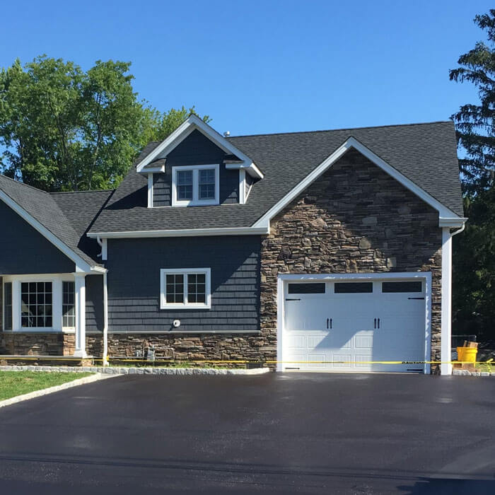 newly paved driveway