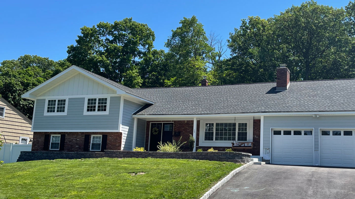 new siding and roof on a home
